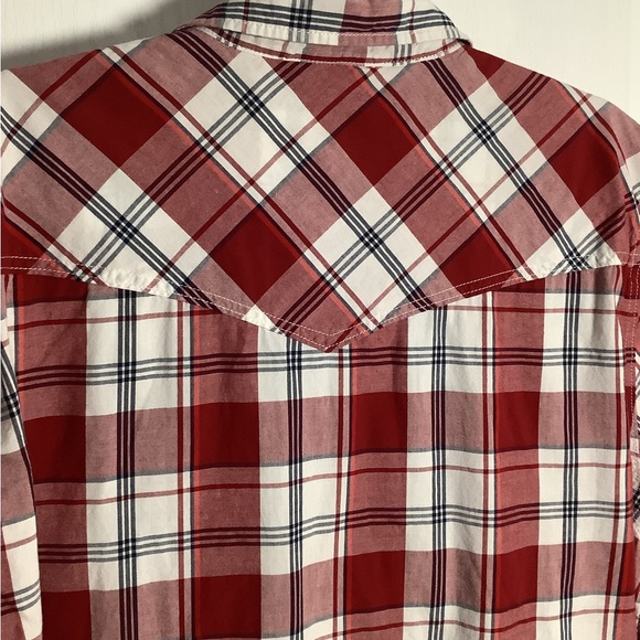 Aeropostale pearl snap plaid western button up - Picture 3 of 11